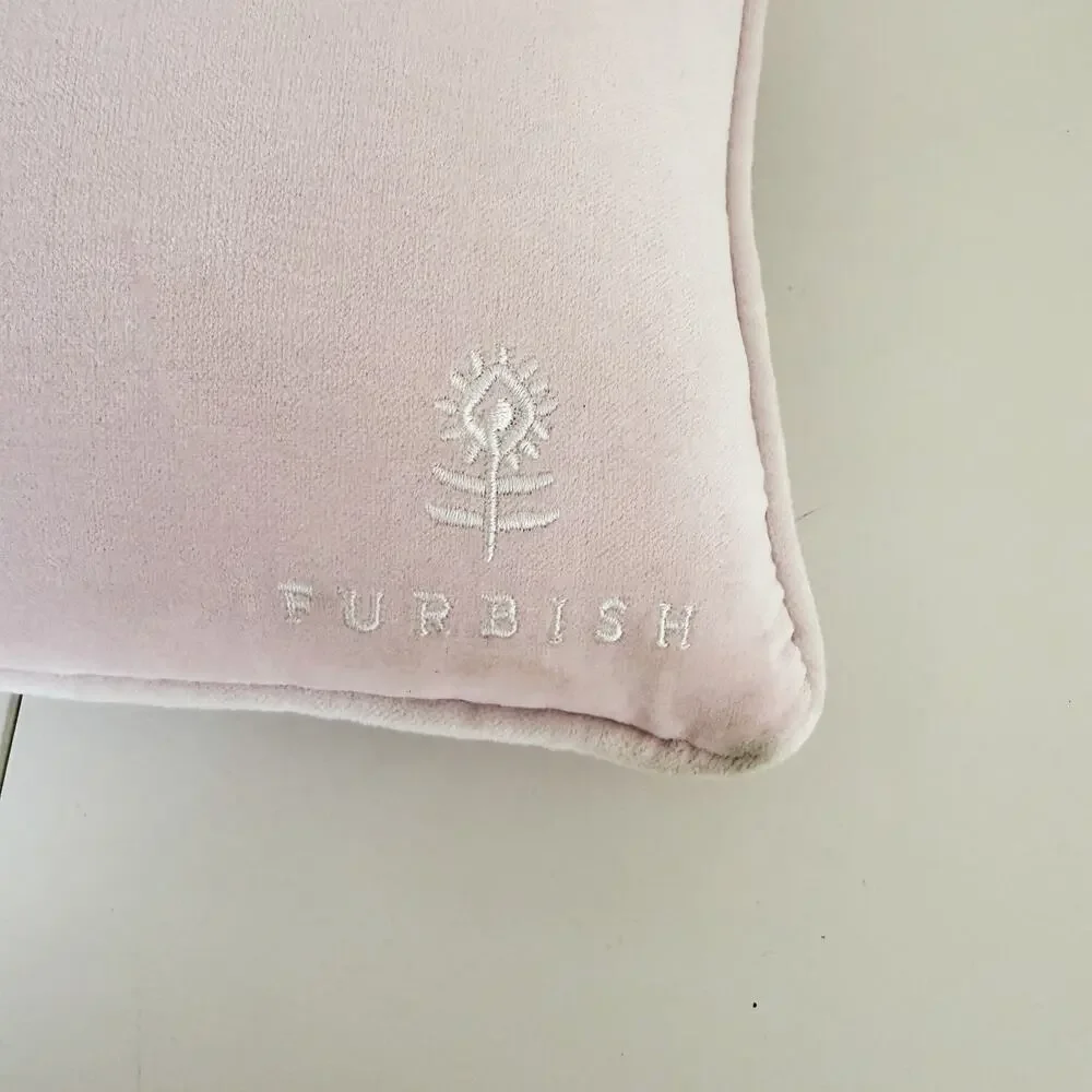 New Furbish Studio Pink On Time Is Whenever I Get There Needlepoint Throw Pillow